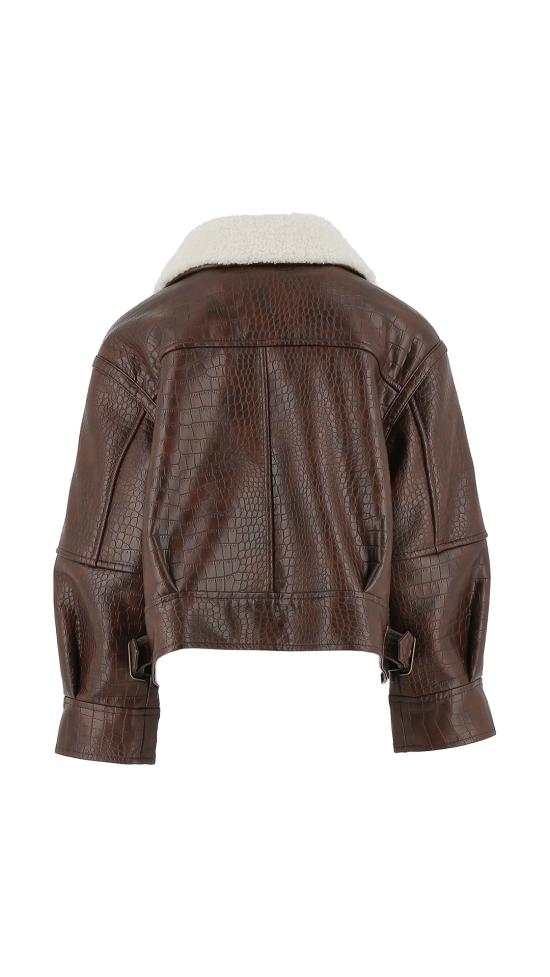 25FW [키즈] 핑코 캐주얼 자켓 KFGB005 C PE016 6051 Brown - PINKO