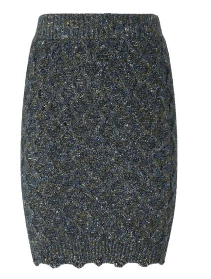 25FW 핑코 미디 스커트 LOVEAND105970 A2YBVGC Verde grigio