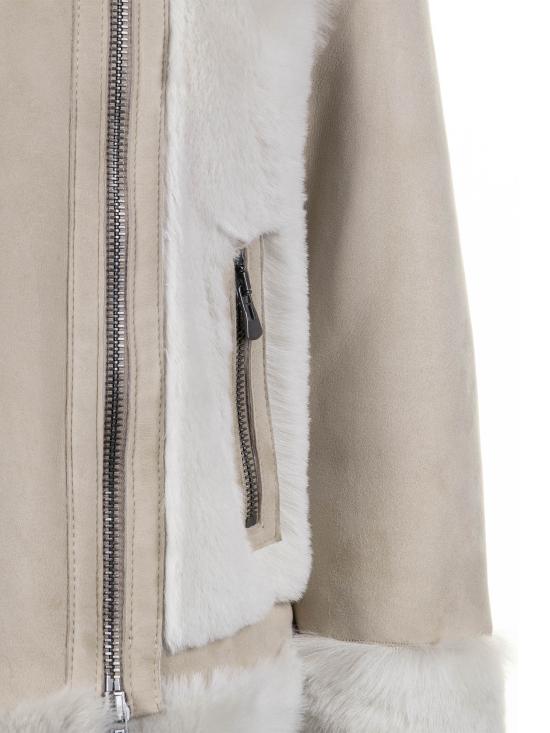  히소 코트 SOULTOSC SUEDEPARCHTENENT Beige - HISO