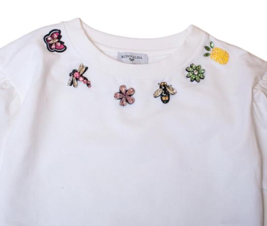  [키즈] 모나리자 탑 191622R9 99 White - MONNALISA