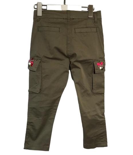  [키즈] 모나리자 스트레이트 팬츠 499400A9 23 Green - MONNALISA