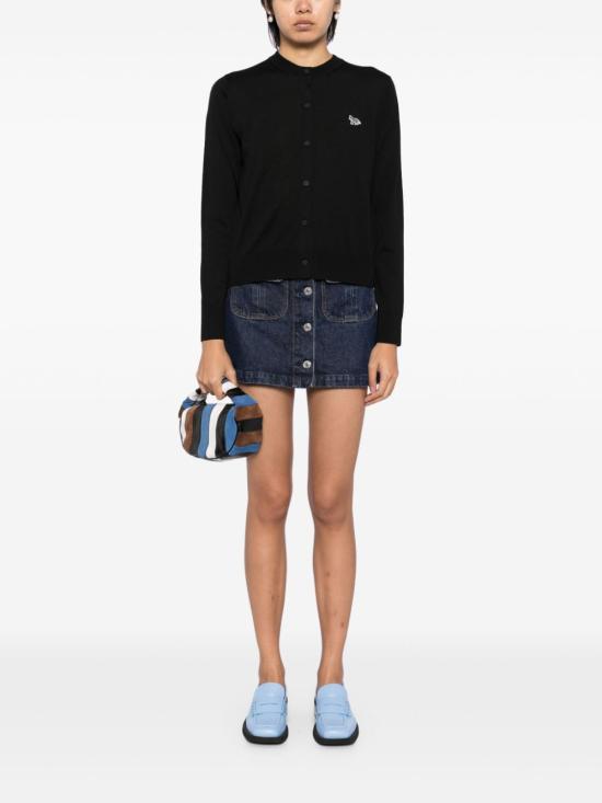 25SS 메종키츠네 가디건 MW00507 KT1036P199 Black - MAISON KITSUNE