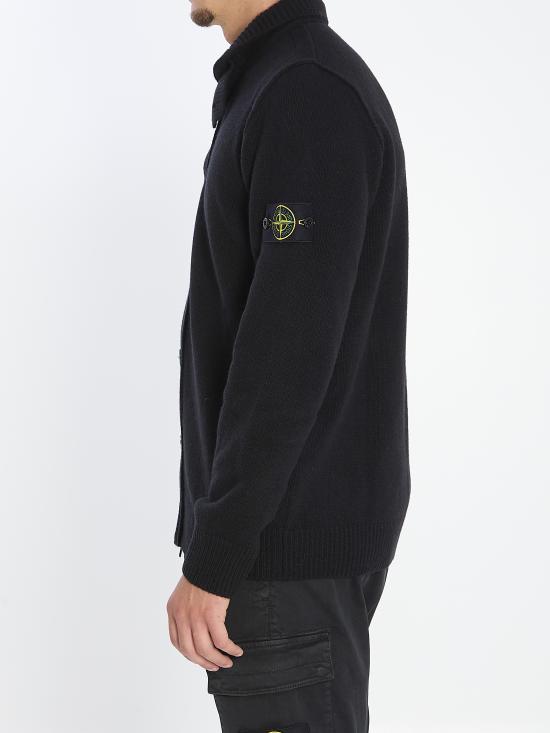 25FW 스톤 아일랜드 가디건 K2S155100047S00A3V0029 BLACK DOM - STONE ISLAND