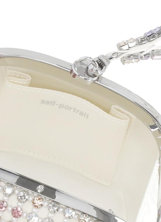 25FW 셀프 포트레이트 클러치/파우치 AW25306MU MULTI CRYSTALMULTI White - SELF PORTRAIT