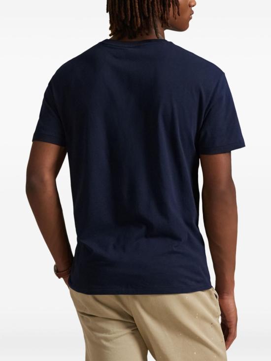 25FW 폴로 랄프로렌 반팔 티셔츠 710981370 002 Blue - POLO RALPH LAUREN