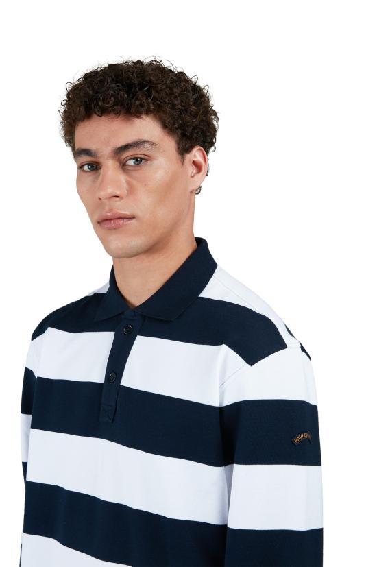  폴앤샤크 폴로 티셔츠 25411836 182 WHITE BLUE - PAUL & SHARK