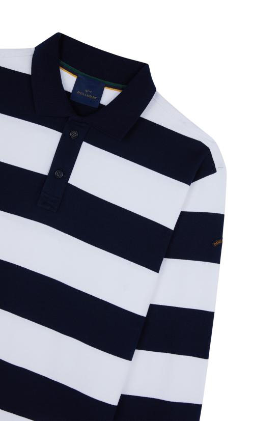  폴앤샤크 폴로 티셔츠 25411836 182 WHITE BLUE - PAUL & SHARK