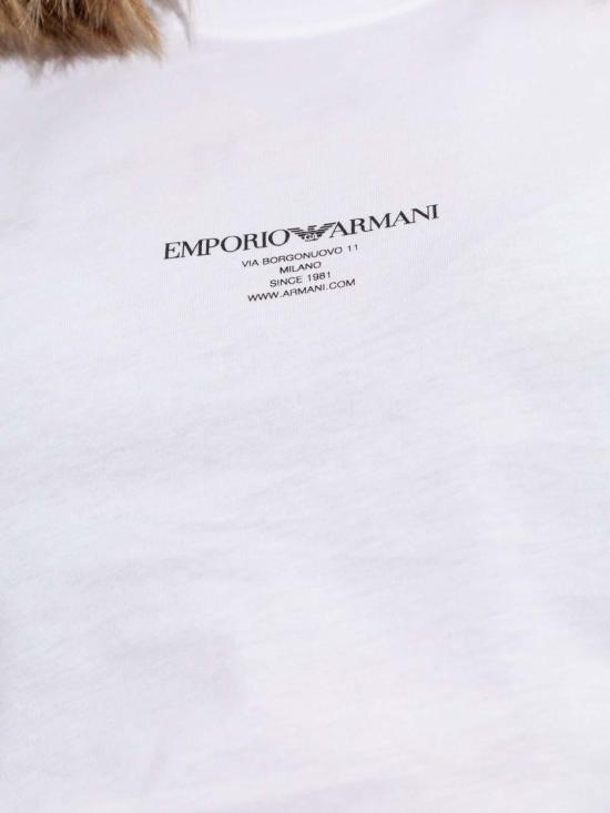 25FW 엠포리오 아르마니 반팔 티셔츠 EW002837AF12597U0002 White - EMPORIO ARMANI