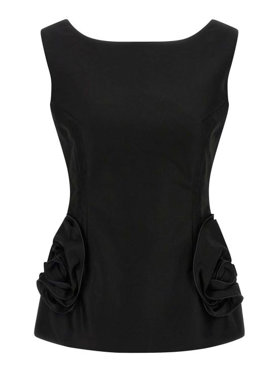 25FW 마그다뷰트림 민소매 티셔츠 176725BLACK Black