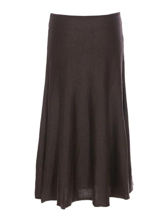  케이트 미디 스커트 9656511393 Brown - KHAITE
