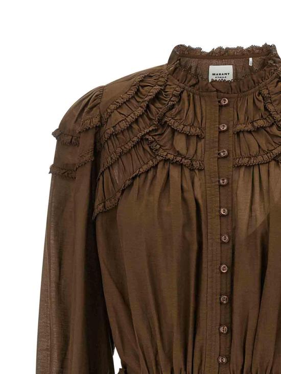  이자벨마랑에뚜왈 미디 스커트 RO0832FBB3J04E67DK Green - ISABEL MARANT ETOILE