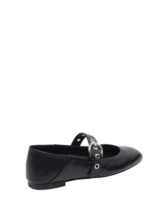  스튜어트 와이츠먼 플랫 슈즈 SL508SUPERMOTOMARYJANELARBLK Black - STUART WEITZMAN