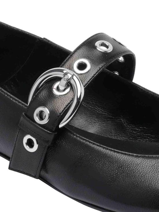  스튜어트 와이츠먼 플랫 슈즈 SL508SUPERMOTOMARYJANELARBLK Black - STUART WEITZMAN