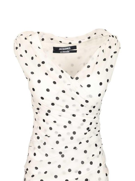  자크뮈스 롱 원피스 25E251DR23717809BT White - JACQUEMUS