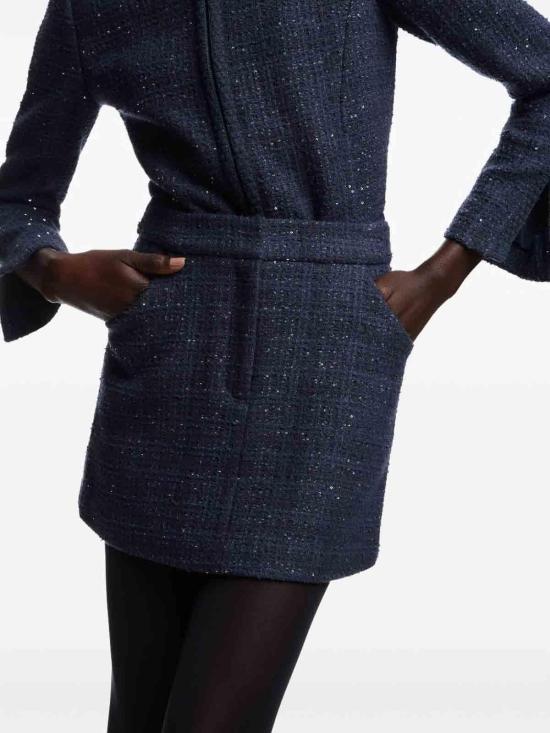  엠포리오 아르마니 숏 스커트 EW002275AF14734UB092 Blue - EMPORIO ARMANI