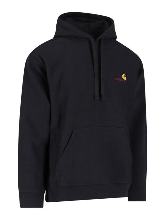 26SS 칼하트 아메리칸 스크립트 후드 티셔츠 I02827989XX Black - CARHARTT
