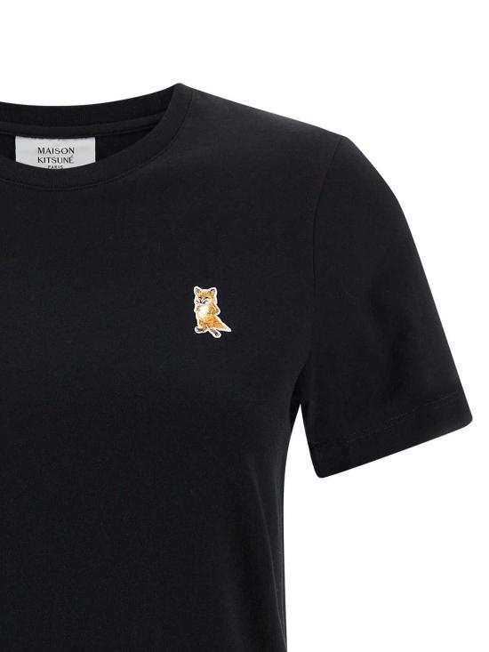25FW 메종키츠네 레이디 폭스 레귤러 티셔츠 PW00122KJ7026P199 Black - MAISON KITSUNE