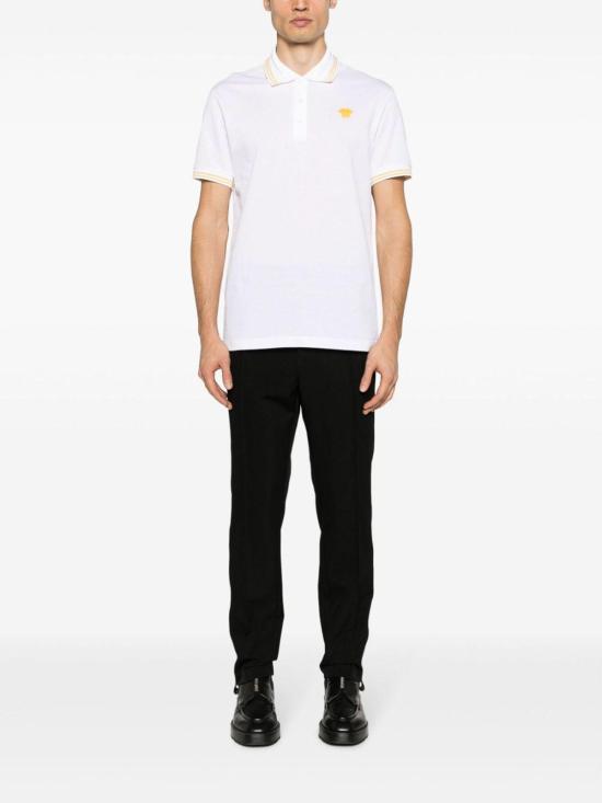  베르사체 폴로 티셔츠 10139101A098601W000 White - VERSACE