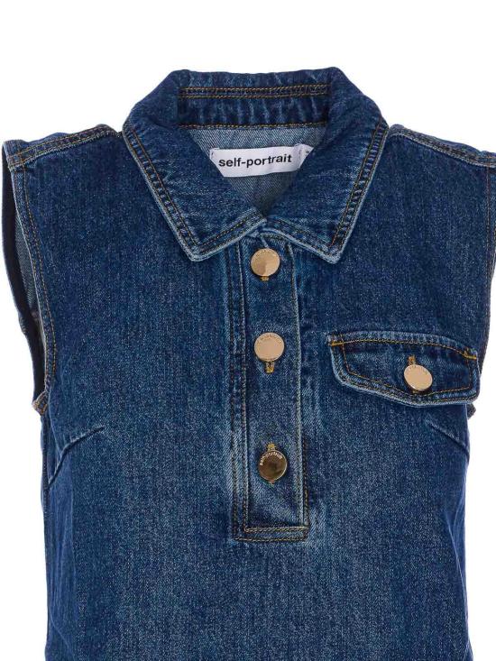 25FW 셀프 포트레이트 숏 원피스 803SBLUE Blue - SELF PORTRAIT