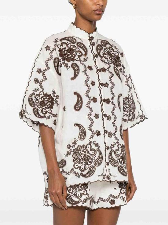 25FW 짐머만 블라우스 3287TSS253IVCH White - ZIMMERMANN