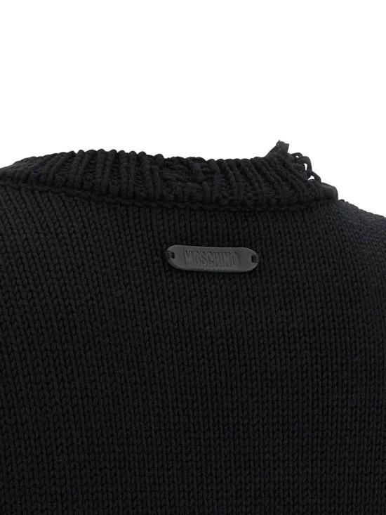 25FW 모스키노 스웨터 092254050555 Black - MOSCHINO