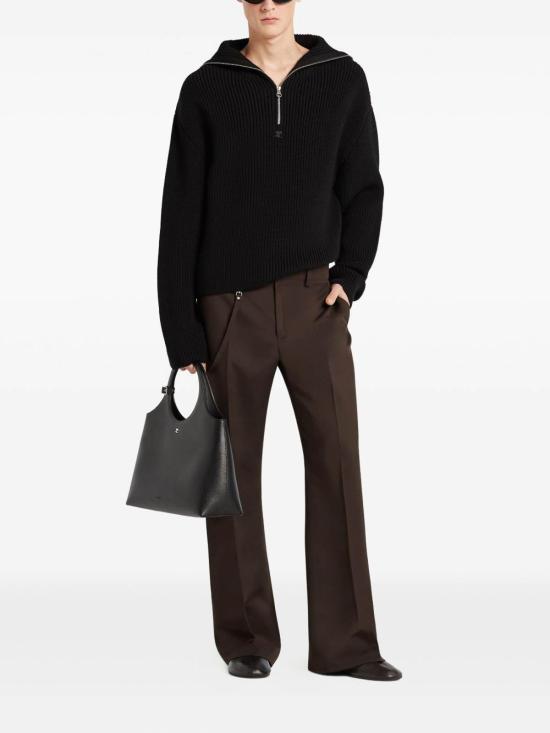 25FW 쿠레쥬 스웨터 325MPU243FI00369999 Black - COURREGES