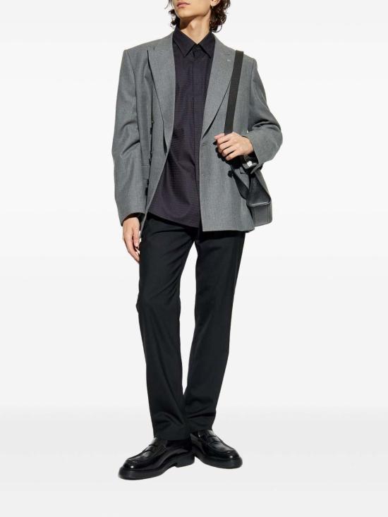 25FW 엠포리오 아르마니 긴팔 셔츠 EM003755AF18123FC203 Black - EMPORIO ARMANI