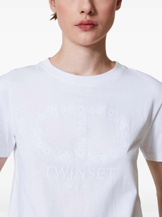 26SS 트윈셋 반팔 티셔츠 251TP207200001 White - TWINSET