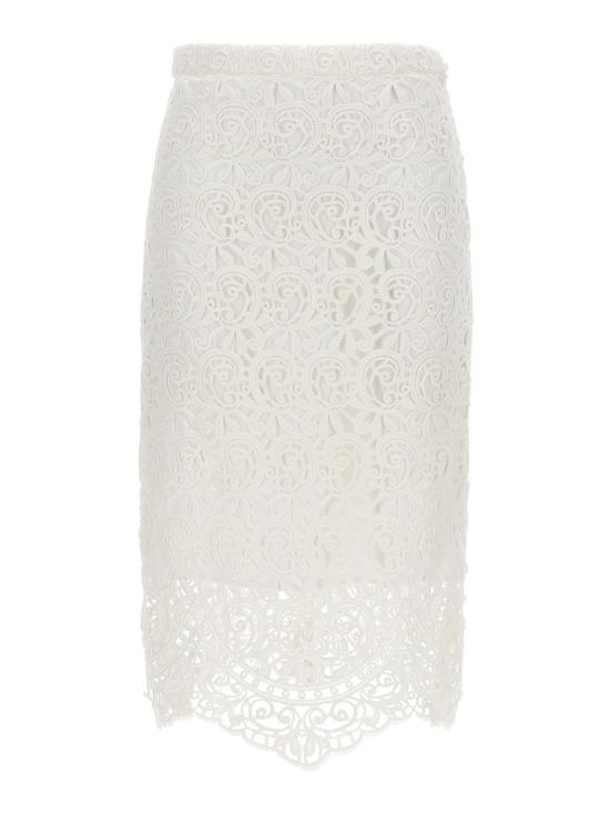  버버리 미디 스커트 8067787 White