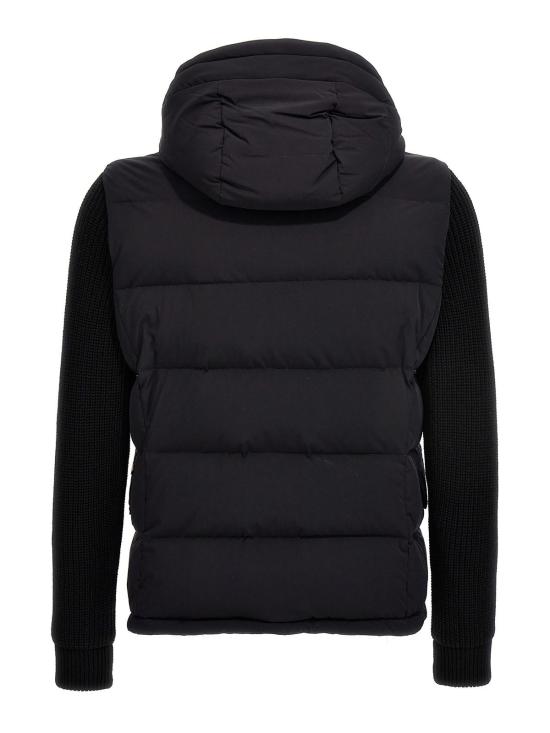 26FW 무레르 포스콜로 KNM 패디드 봄버 니트 자켓 FOSCOLOKNMU0402 BLUE - MOORER