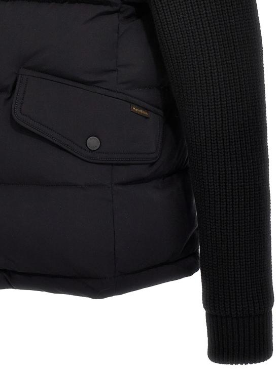 26FW 무레르 포스콜로 KNM 패디드 봄버 니트 자켓 FOSCOLOKNMU0402 BLUE - MOORER