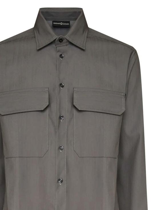  줄리아노 갈리아노 긴팔 셔츠 LIFEMASTICE Grey - GIULIANO GALIANO