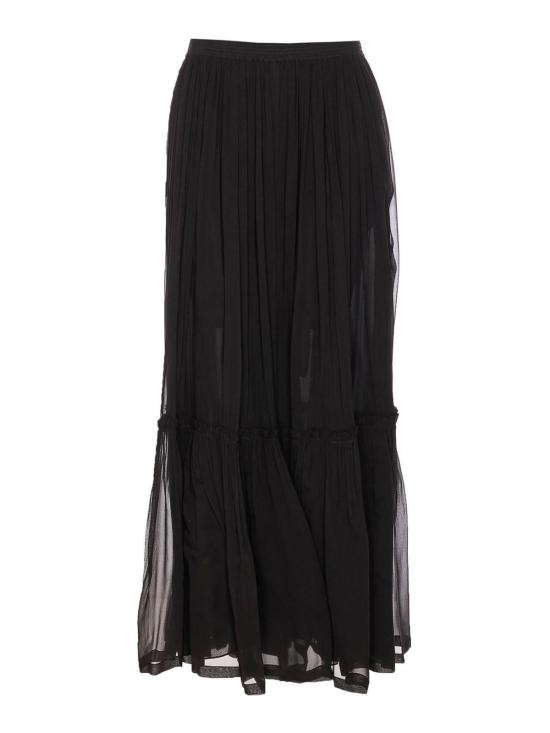  생로랑 미디 스커트 823141Y115W1000 BLACK