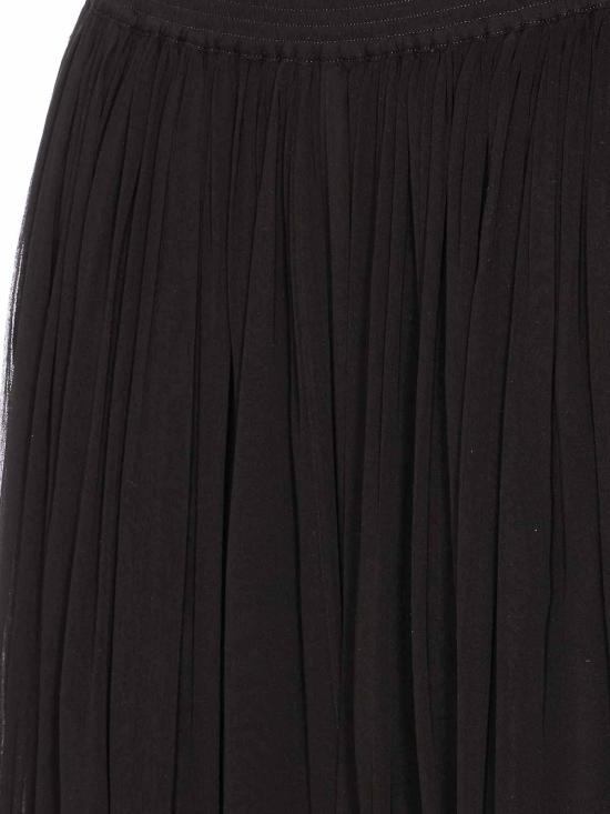  생로랑 미디 스커트 823141Y115W1000 BLACK - SAINT LAURENT