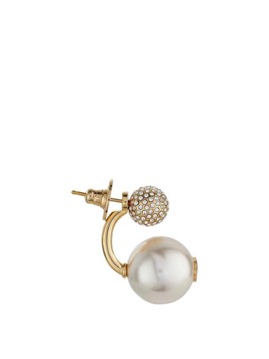 26SS 지미추 이어링 AURIEARRINGSJIQGOLDWHITECRYSTAL White - JIMMY CHOO