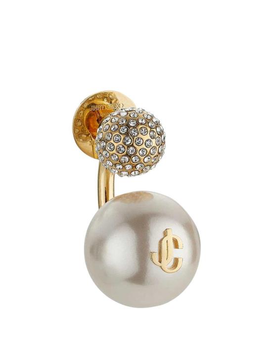 26SS 지미추 이어링 AURIEARRINGSJIQGOLDWHITECRYSTAL White - JIMMY CHOO