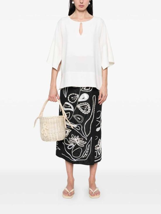 25SS 알베르토비아니 블라우스 MM895AC0028100 White - ALBERTO BIANI