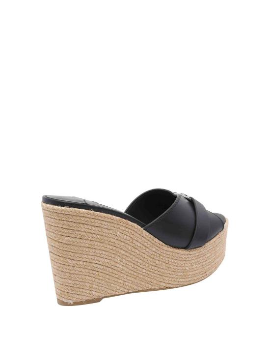 26FW 지미추 샌들 LEDAWEDGE100FDZBLACKSILVER - JIMMY CHOO