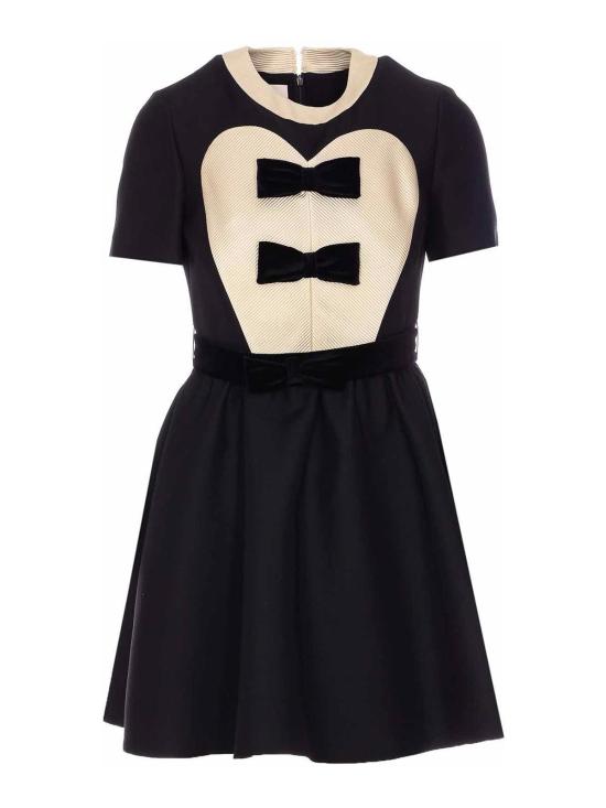  발렌티노 가라바니 숏 원피스 VADH51CFAUY Black