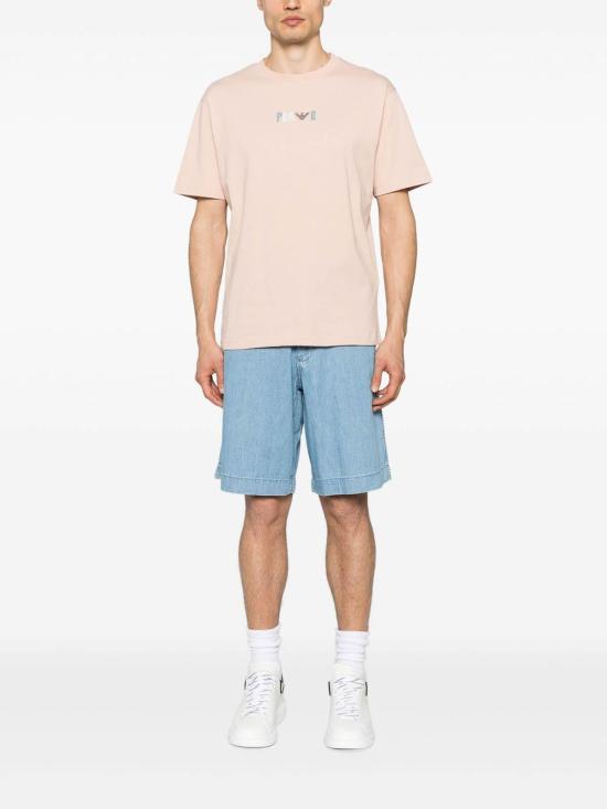 25SS 엠포리오 아르마니 반팔 티셔츠 EM001717AF14836F4033 Beige - EMPORIO ARMANI