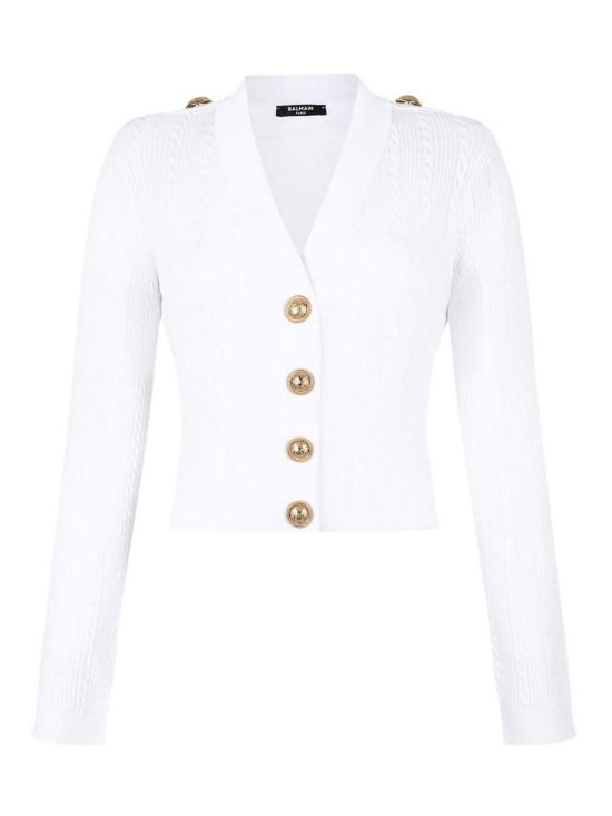 25FW 발망 리브드 앤 브레이디드 가디건 FF1KL245KI500FA