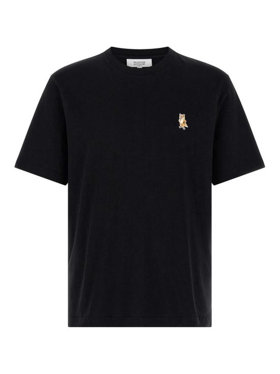 25FW 메종키츠네 스탠딩 폭스 컴포트 티셔츠 PM00123KJ7026P199 Black