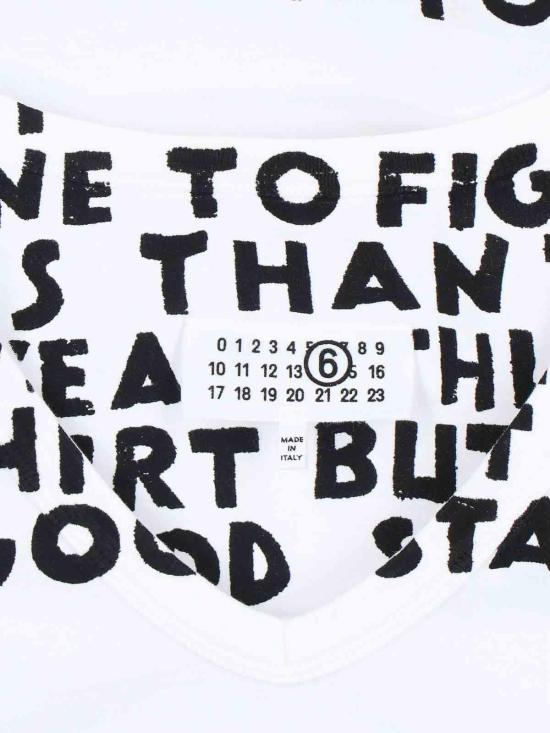  MM6 메종마르지엘라 반팔 티셔츠 S62GD0203M20108100 White - MM6 MAISON MARGIELA