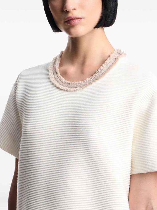 26FW 엠포리오 아르마니 숏 원피스 EW001237AF18159M0001 White - EMPORIO ARMANI