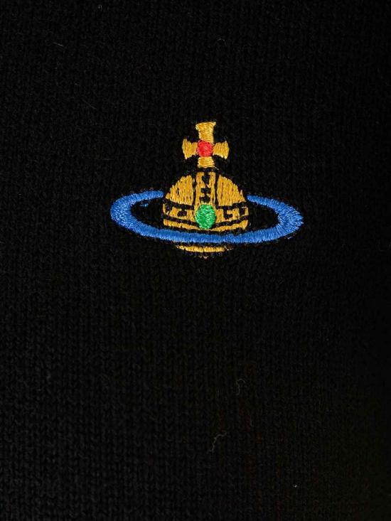 25FW 비비안웨스트우드 베아 니트 반소매 스웨터 1803002QY001VN401 Black - VIVIENNE WESTWOOD