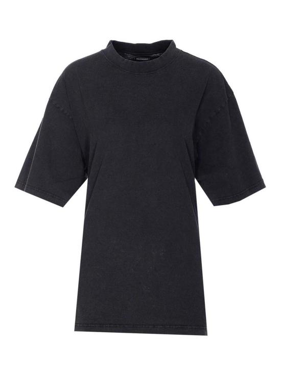 25SS 발렌시아가 레이스 티셔츠 831584TSVC11041 Black