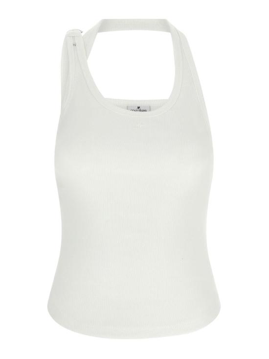 25FW 쿠레쥬 민소매 티셔츠 325JDE143JS01940001 White