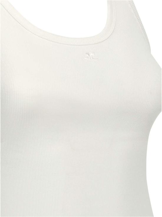 25FW 쿠레쥬 민소매 티셔츠 325JDE143JS01940001 White - COURREGES