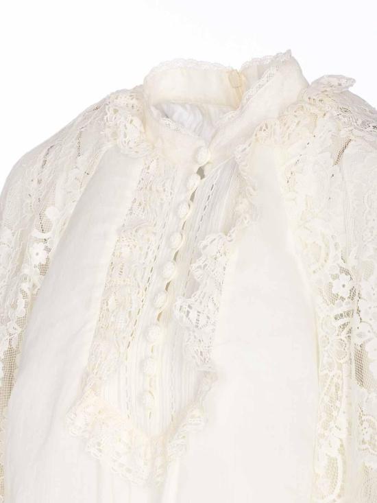 25FW 짐머만 블라우스 3421TSS253CRM White - ZIMMERMANN