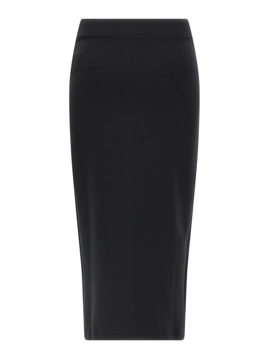 26FW 오프화이트 미디 스커트 OWCW00PF25JER0011001 Black - OFF WHITE